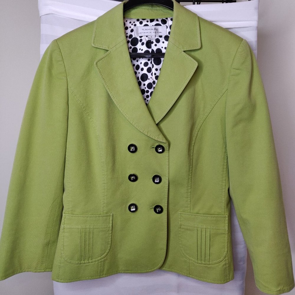 Tahari Lime Green Blazer